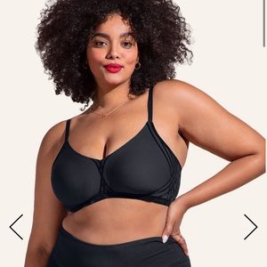 Honeylove silhouette bra size M black vamp